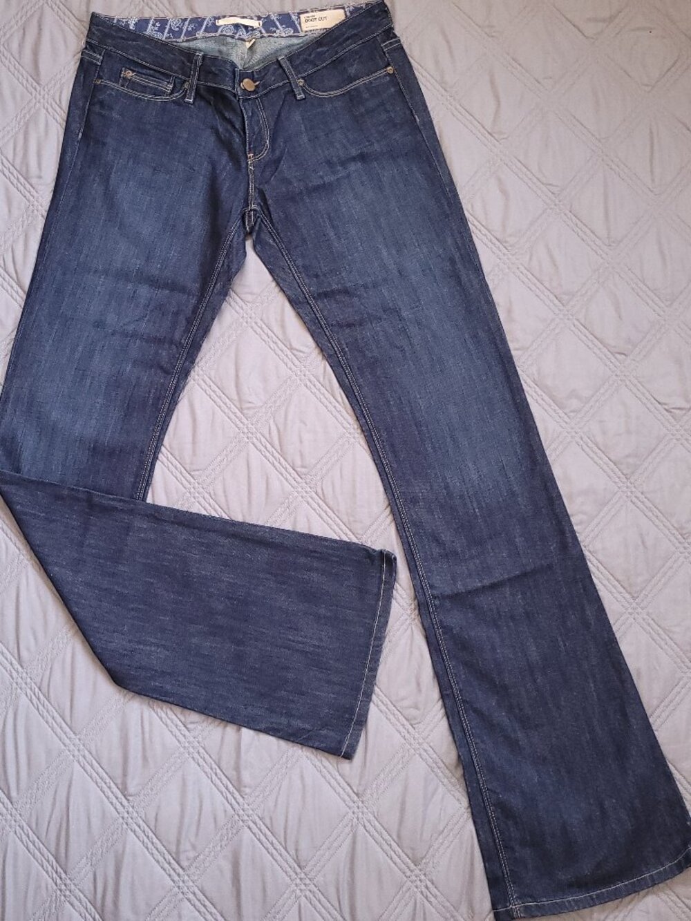New Gap jeans-low rise, boot cut, darker rinse jeans